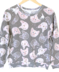 Cats In Space Tacky Ugly Sweatshirt