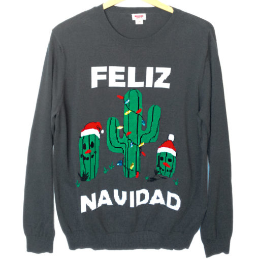 Feliz Navidad Tacky Ugly Christmas Sweater