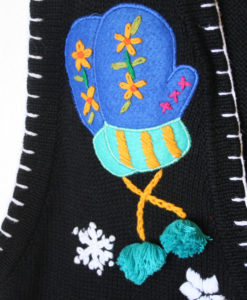 Hats and Mittens Tacky Ugly Christmas Sweater Vest
