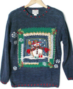 Photo of Snowman Tacky Ugly Christmas Sweater