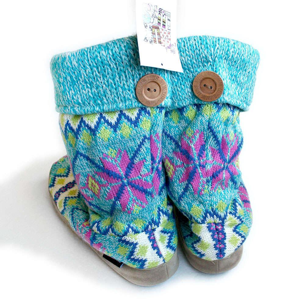 "Vanessa" Ugly Sweater Candy Nordic Knit Mukluks from The Original Muk