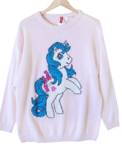 H&M Vintage Look My Little Pony Long Sweater - Pink