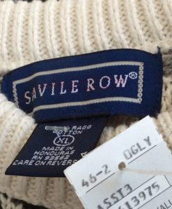 Savile Row Cream Cotton Nordic Ugly Ski Sweater 2