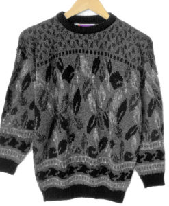 Falling Feathers Vintage 90s Ugly Huxtable / Cosby Sweater