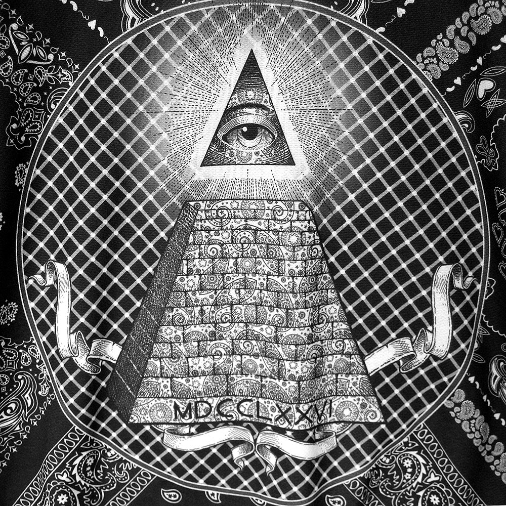 Vector All seeing eye pyramid symbol in tattoo engraving design. Stock  Vector | Adobe Stock