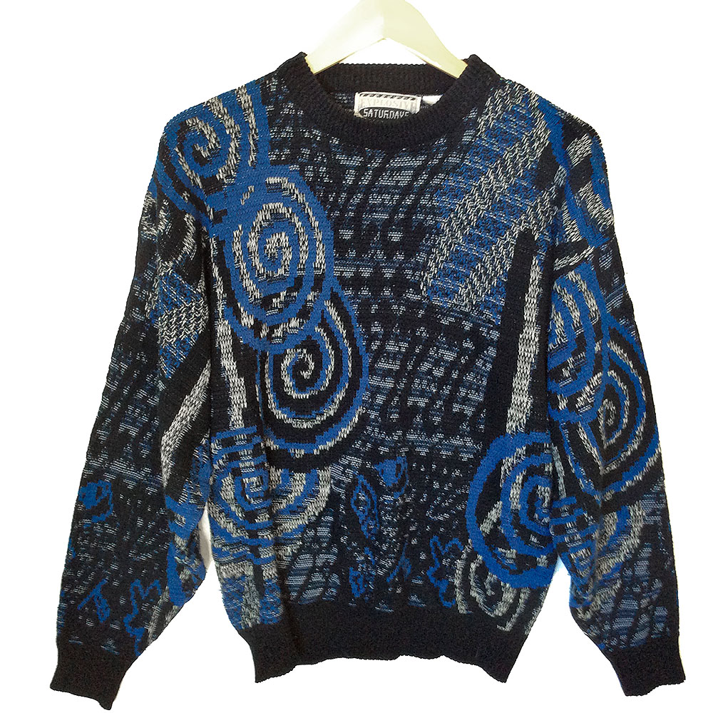 Vintage 80s Swirly Tacky Ugly Huxtable / Cosby Sweater - The Ugly ...