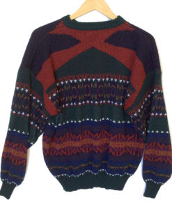 Vintage 90s Bugle Boy Aztec Ugly Cosby / Huxtable Sweater