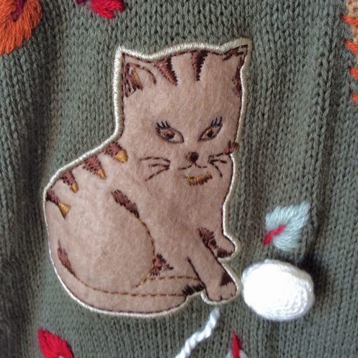 Cat Lady Kitty Lover Tacky Ugly Sweater Vest