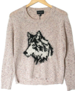 Romeo + Juliet Couture Dog Lover Husky Ugly Sweater