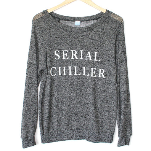 Serial Chiller Semi-Sheer Thin Ugly Sweater