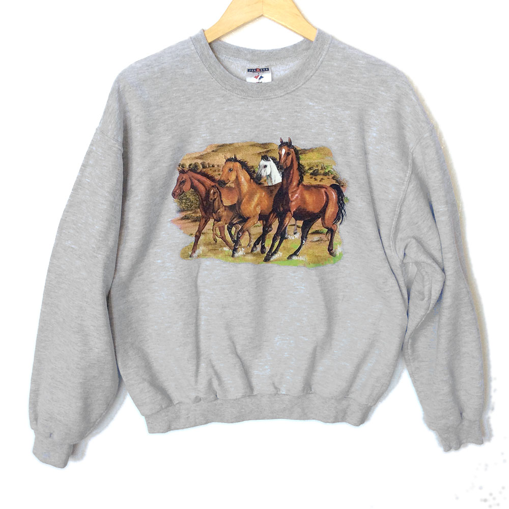 Wyld Stallyns Tacky Ugly Horse Sweatshirt - The Ugly Sweater Shop