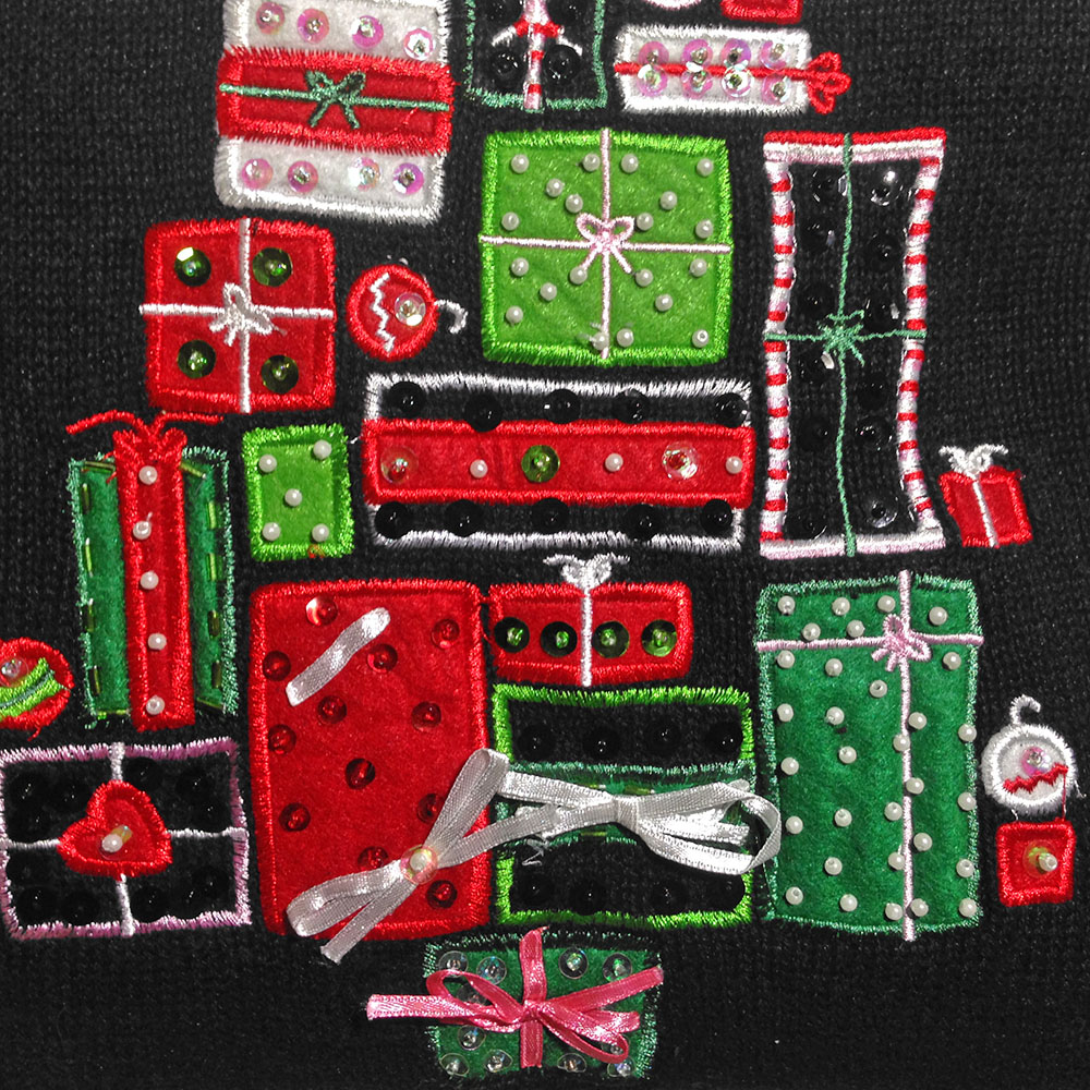 Christmas Tree of Presents Tacky Ugly Holiday Sweater - The Ugly ...