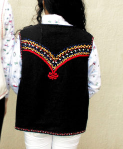 Embroidered Santa and Snowmen Tacky Ugly Christmas Sweater Vest