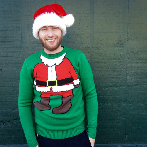 H&M Mini Santa Ugly Christmas Sweater - Green