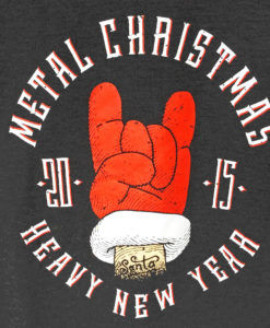 Metal Christmas + Heavy New Year Ugly Holiday Sweatshirt