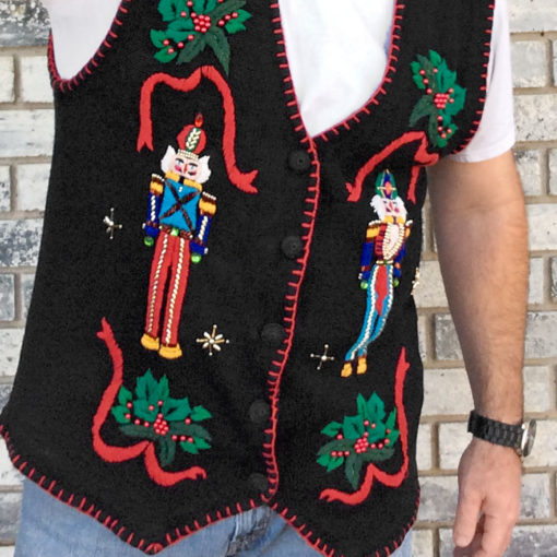 Nutcrackers Tacky Ugly Christmas Sweater Vest