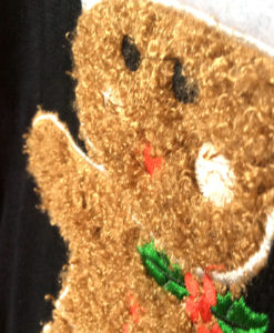 Oh Snap Fuzzy Gingerbread Man Tacky Ugly Christmas Sweater