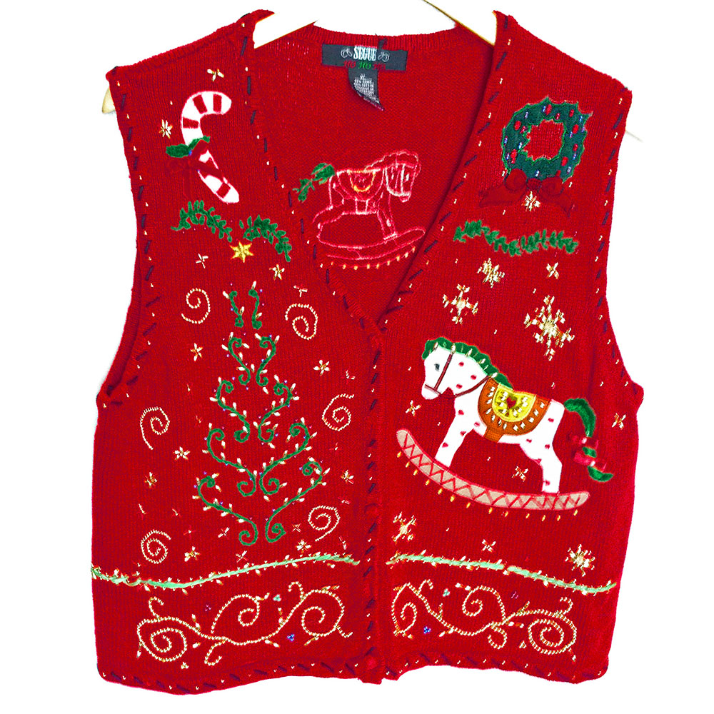 Womens christmas sweater vest sale