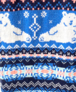 Super Soft Knit Happy Polar Bear Ugly Christmas Sweater Leggings