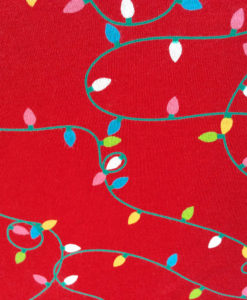 Tangled Christmas Lights Tacky Ugly Holiday Turtleneck - Red