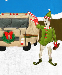 Walter White as an Elf Breaking Bad RV Tacky Ugly Christmas Sweater