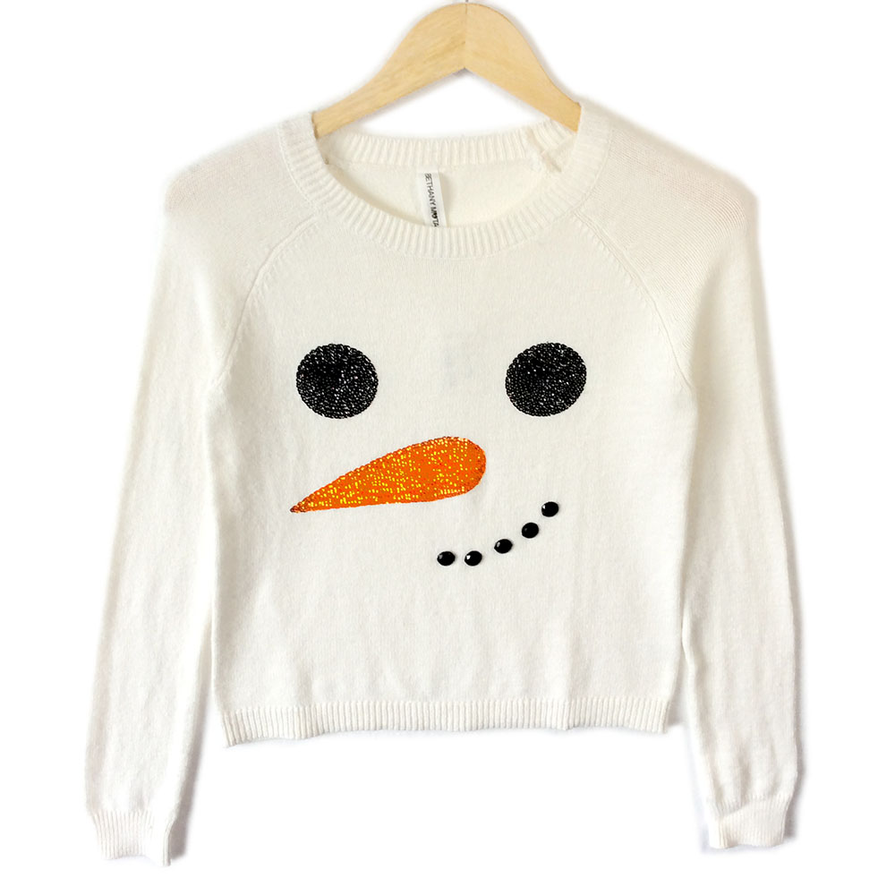 Cropped hot sale christmas sweater