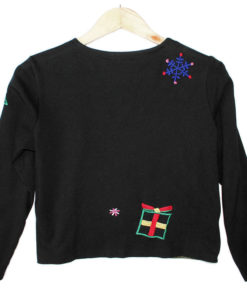 Michael Simon Tapestry Style Embroidered Ugly Christmas Shirt