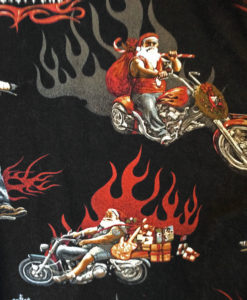 North Pole Choppers Biker Santa Ugly Christmas Shirt