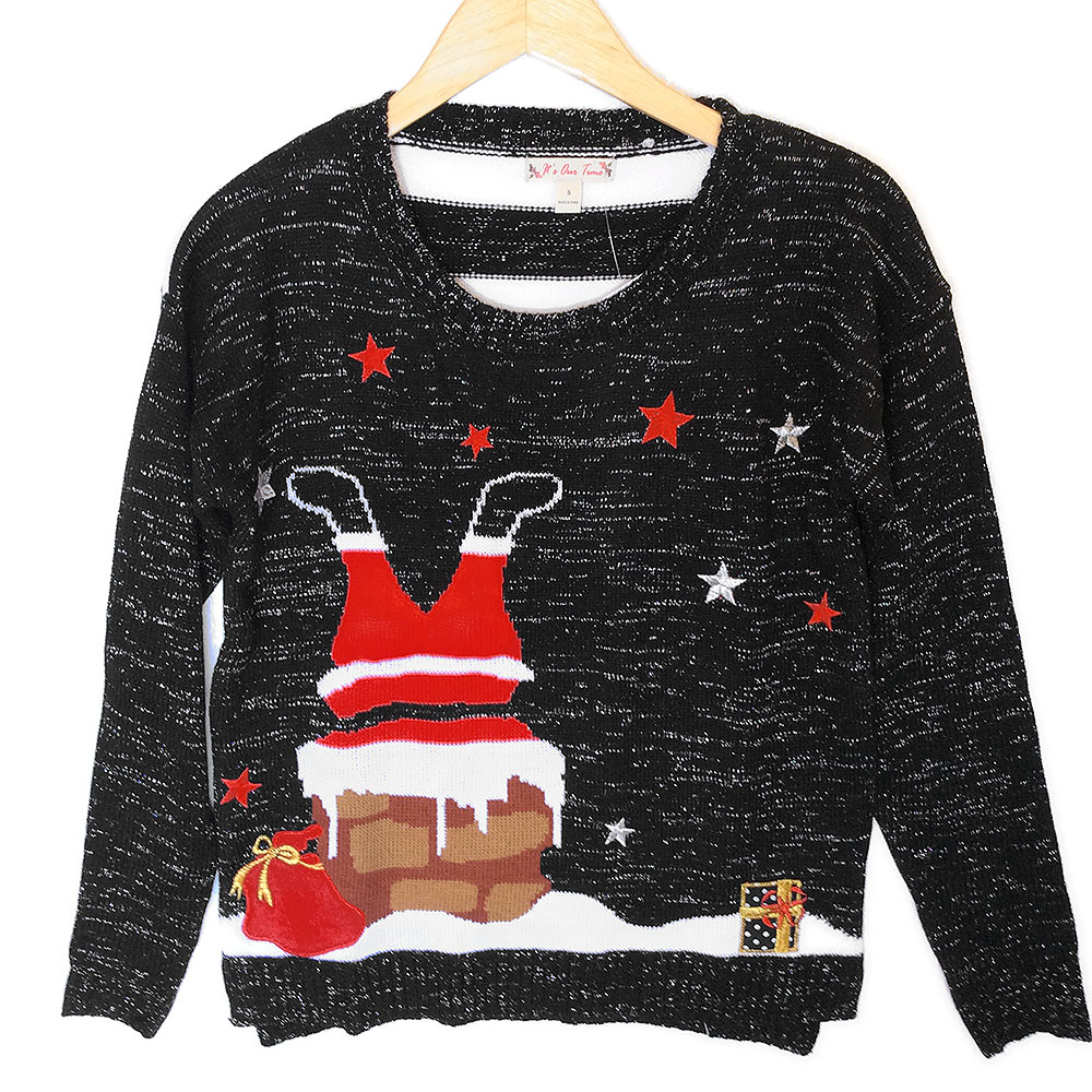 Santa's Big Butt Tacky Ugly Christmas Sweater - The Ugly Sweater Shop
