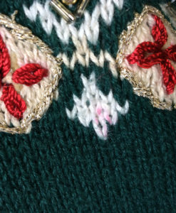 Vintage 90s Mistletoe, Heart, Stocking and Present Tacky Ugly Cardigan Sweater