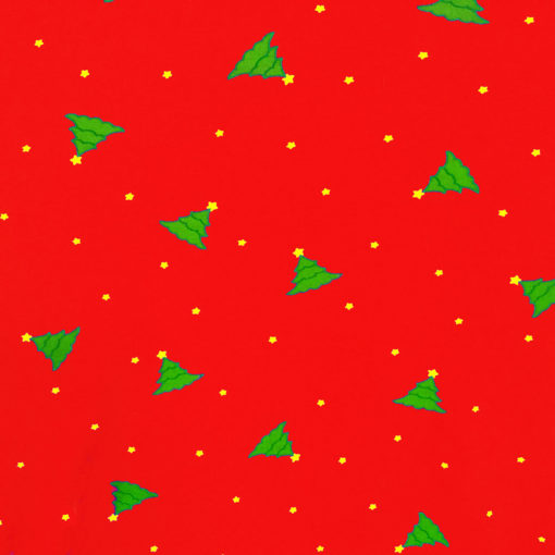 Christmas Trees and Stars Tacky Ugly Printed Turtleneck