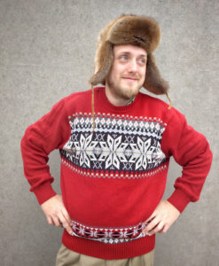 Dockers Snowflake Classic Nordic Ski or Ugly Christmas Sweater