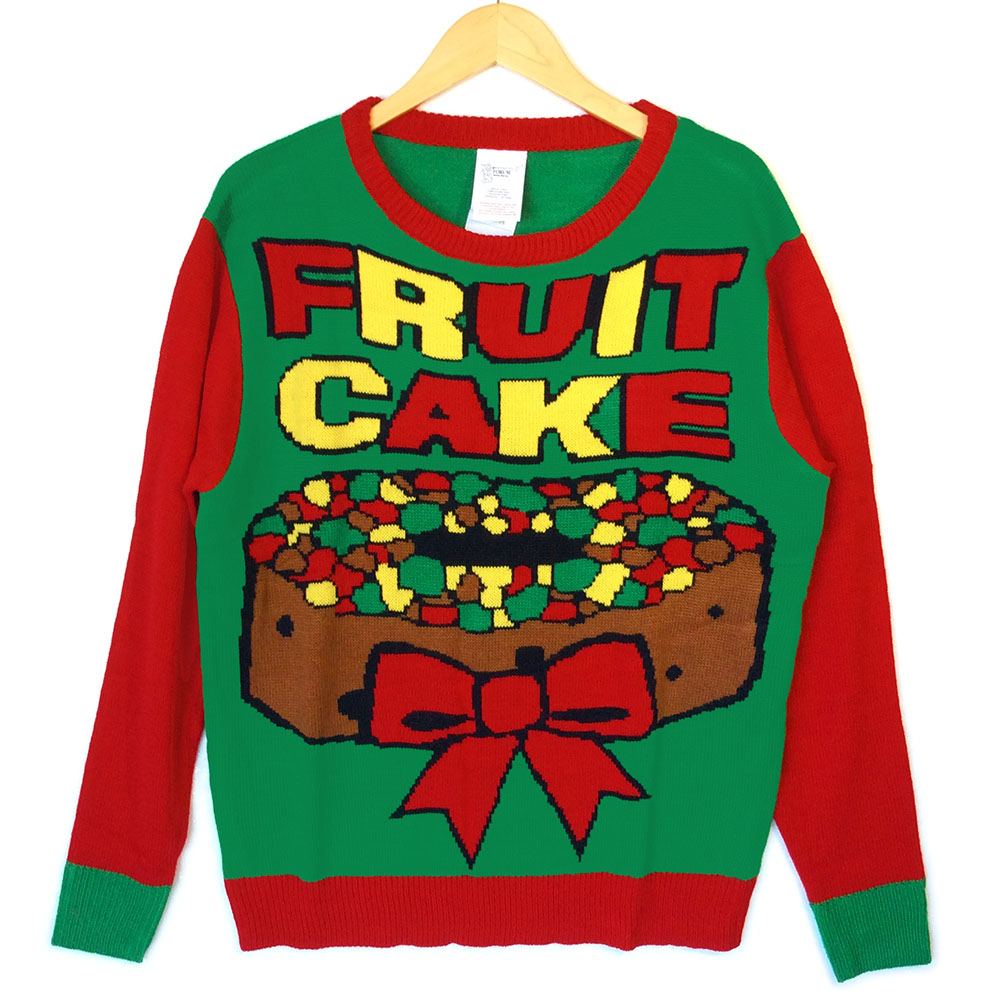 Fruitcake Tacky Ugly Christmas Sweater - The Ugly Sweater Shop