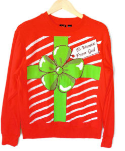 God's Gift to Women Tacky Ugly Christmas Sweatshirt
