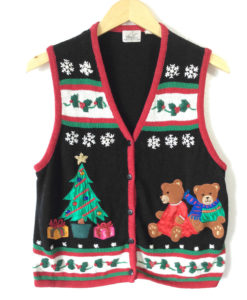Have A Beary Merry Christmas Tacky Ugly Sweater Vest