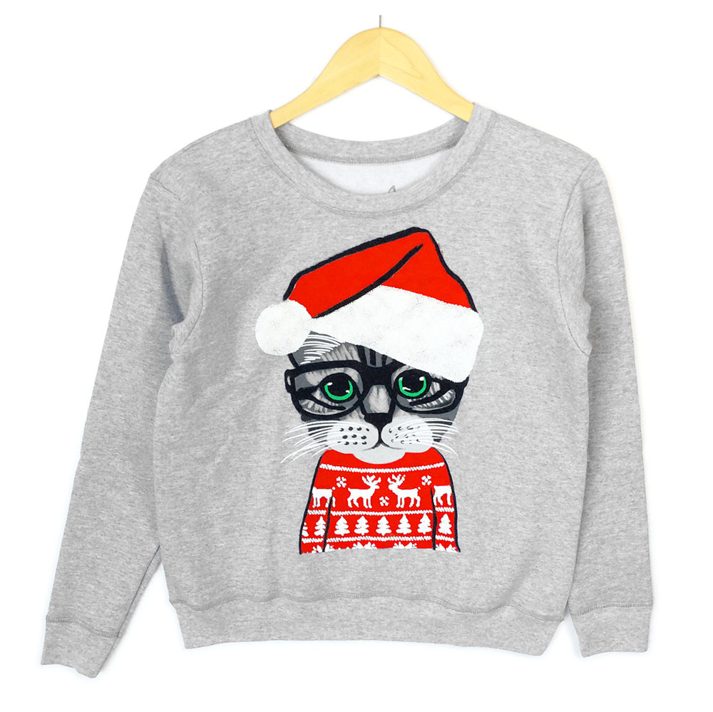 christmas cat sweatshirt