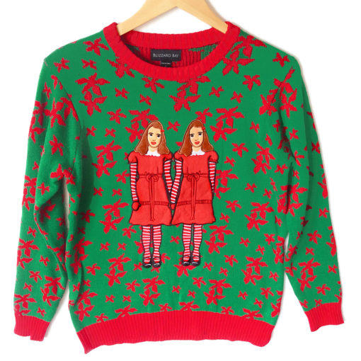 The Shining Twins Tacky Ugly Christmas Sweater
