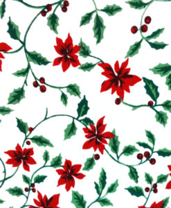 Poinsettia and Holly Tacky Ugly Christmas Turtleneck