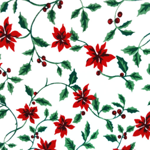 Poinsettia and Holly Tacky Ugly Christmas Turtleneck